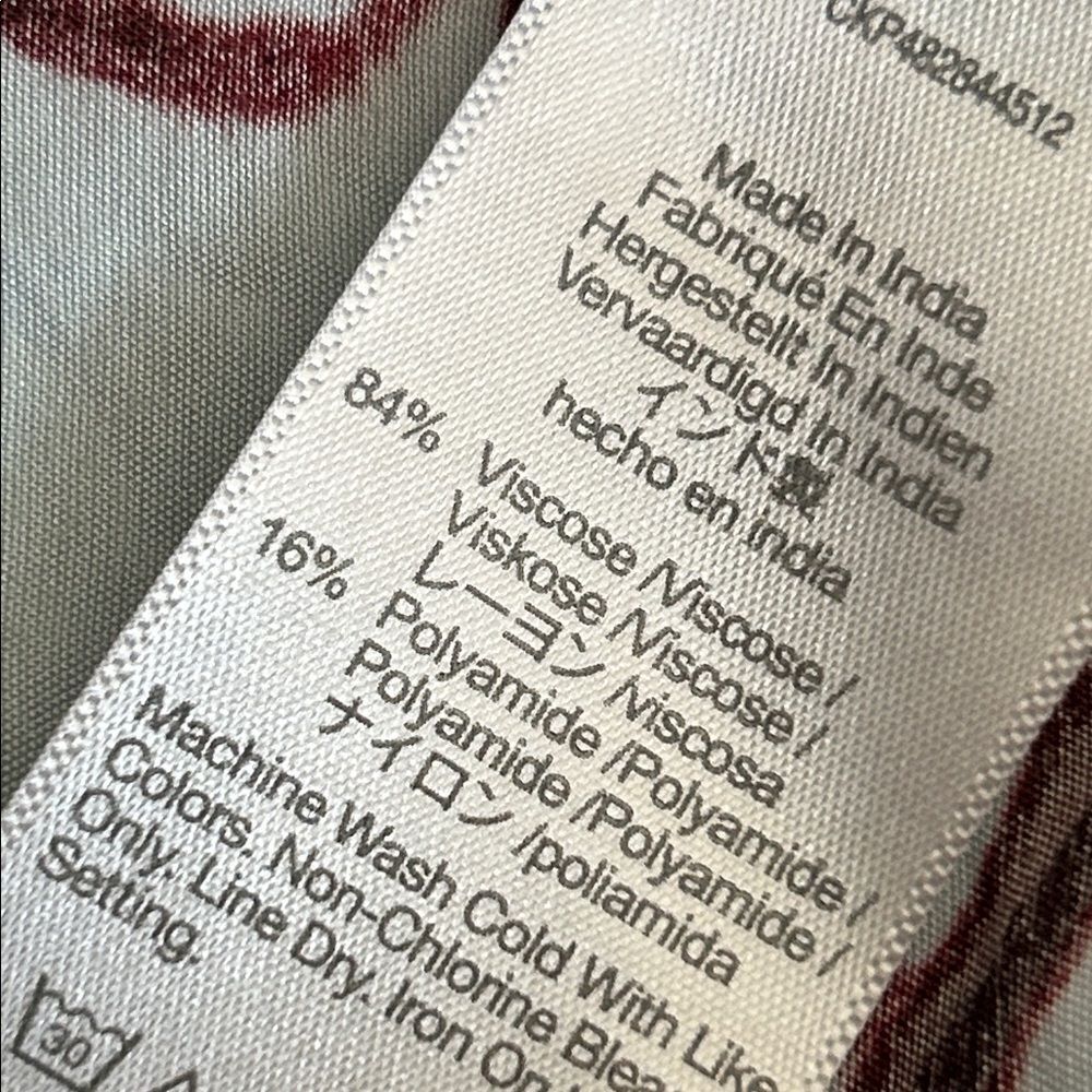 Madewell Gentle Wind Cutaway Vest in NWT Floral Top with Red Accents size 12 - Picture 7 of 8